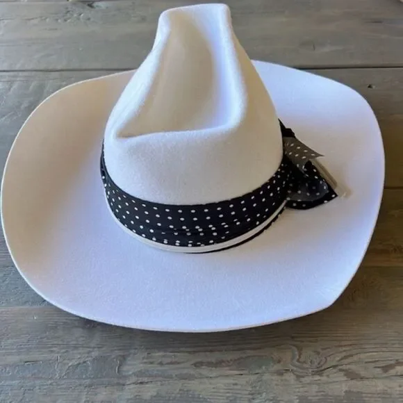 Free People Stacked Dot Felt Hat One Size Free People Stacked Dot Felt Hat $138 | eBay main image 3